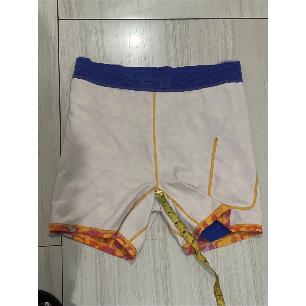 Fabletics Perforated Run 2" Shorts 2-in-1 Design Cobalt Purple Orange Medium - Picture 11 of 11